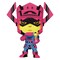 Marvel Jumbo Funko POP | Galactus with Silver Surfer (Black Light Version)